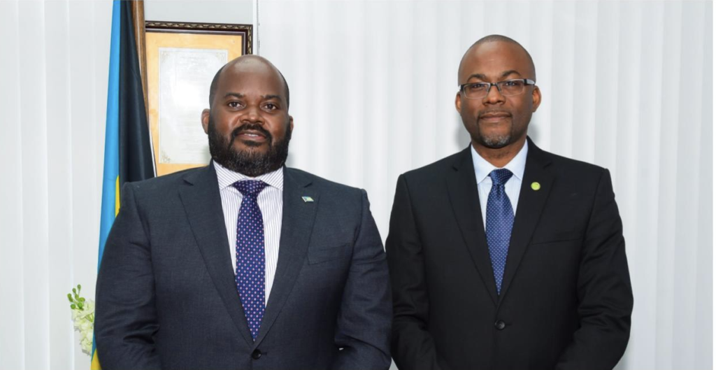 Chief Justice of The Bahamas Judiciary, The Honourable Sir Ian Winder and CAJS Executive Director, Bevil Wooding